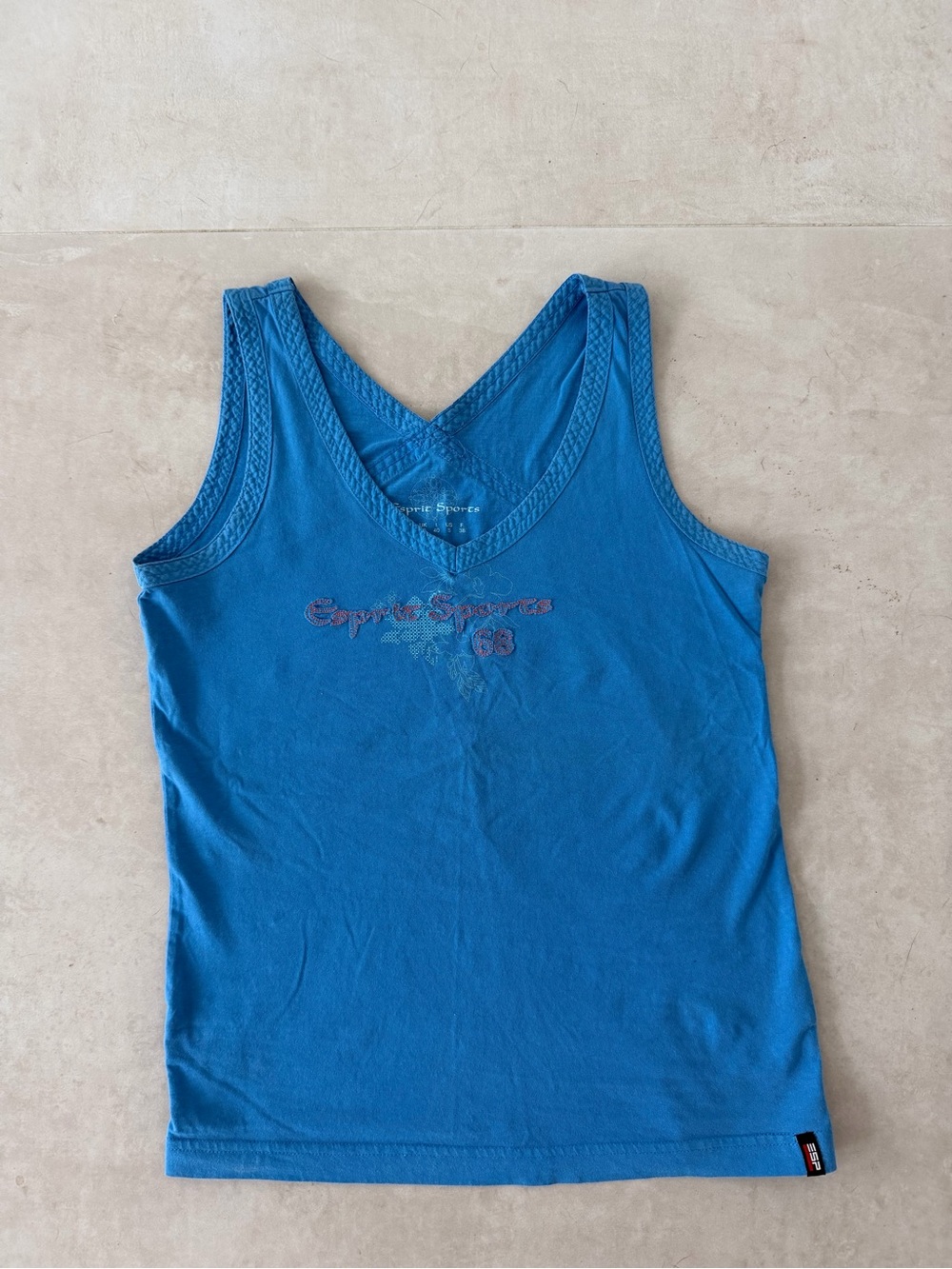 Esprit Blue V‑Neck Tank Top